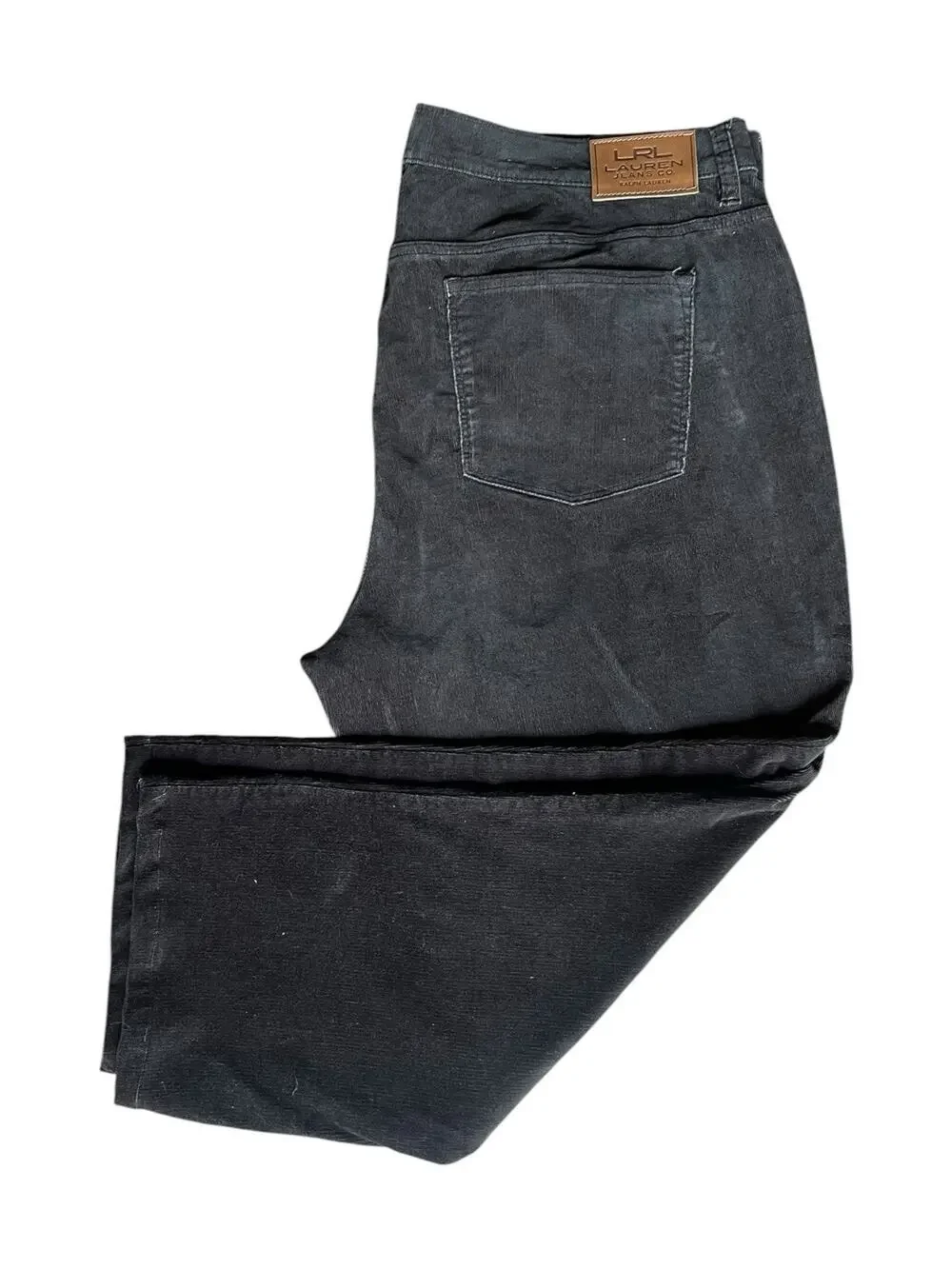 Lauren Jeans Co. Ralph Lauren Brown Corduroy Straight Leg Mid Rise Pants 20W